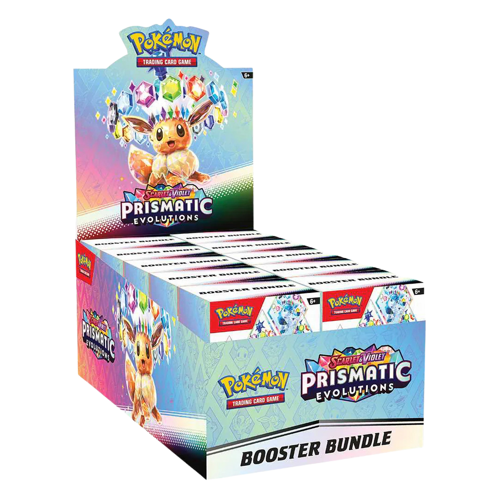 Prismatic Evolutions Booster Bundle Display Case