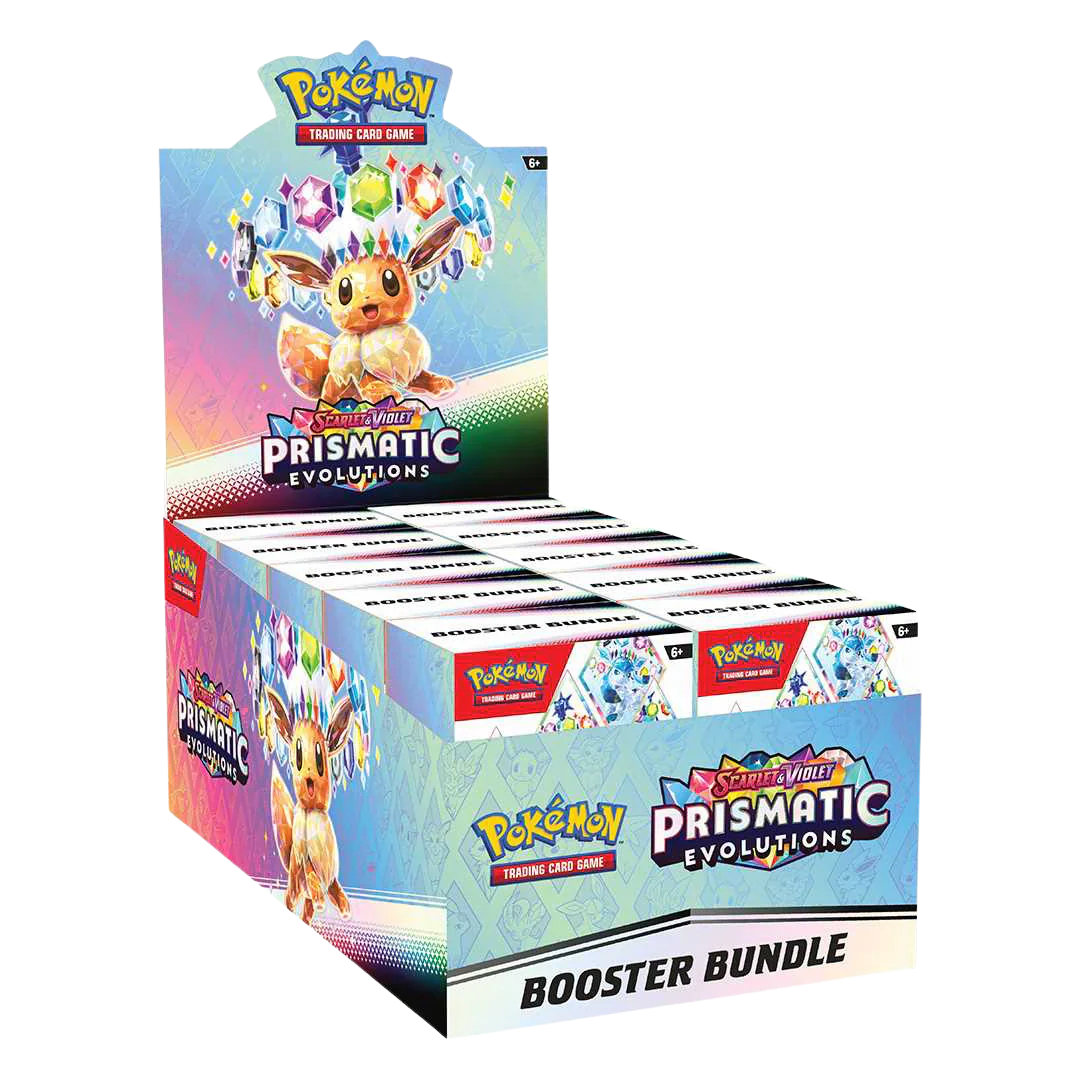 Prismatic Evolutions Booster Bundle Display Case