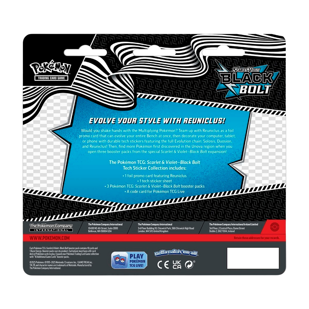 Black Bolt Tech Sticker Collection