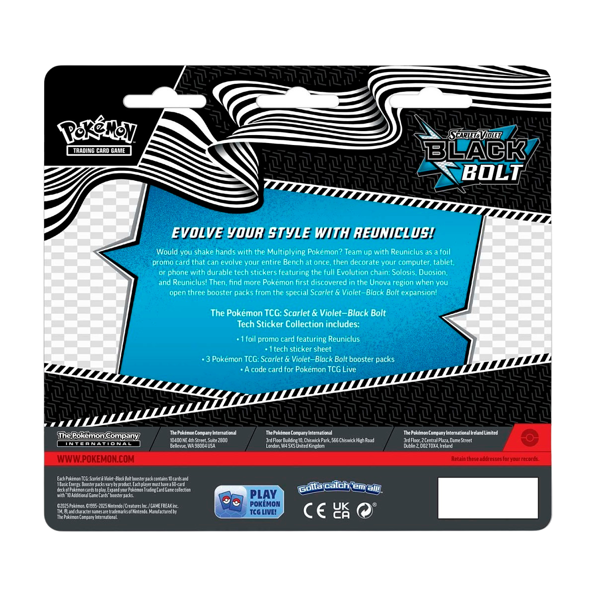 Black Bolt Tech Sticker Collection