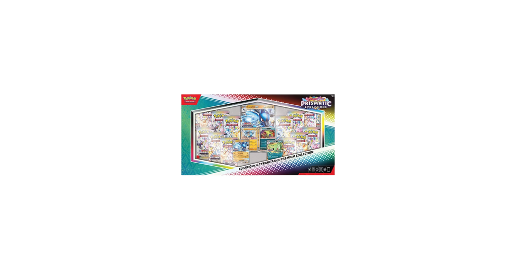 Prismatic Evolutions Lucario ex & Tyranitar ex Premium Collection