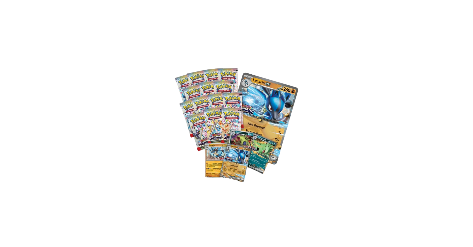 Prismatic Evolutions Lucario ex & Tyranitar ex Premium Collection