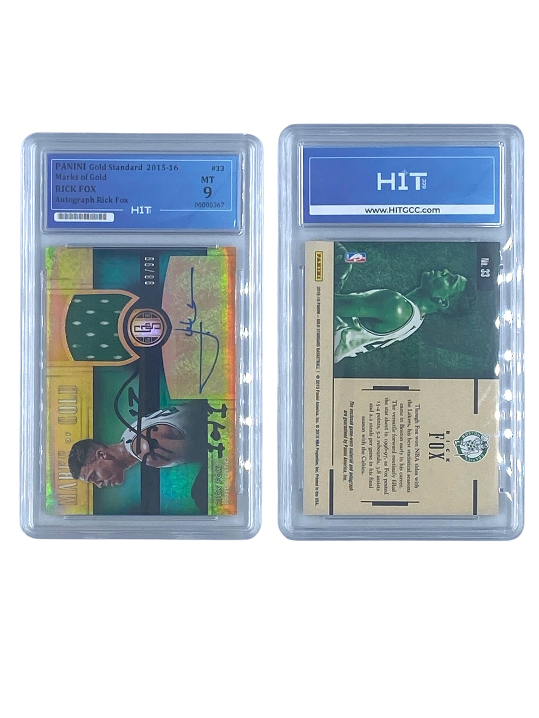 RICK FOX Autograph (PANINI Gold Standard) 00000367