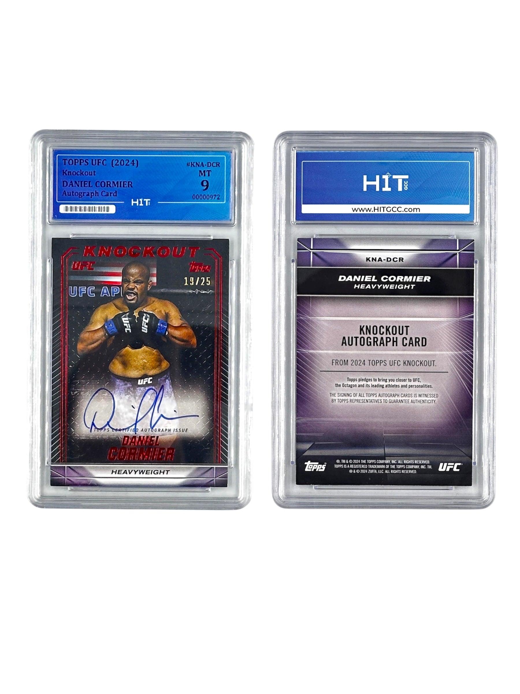 Topps UFC Daniel Cormier Autograph Card (2024 Knockout) 00000972