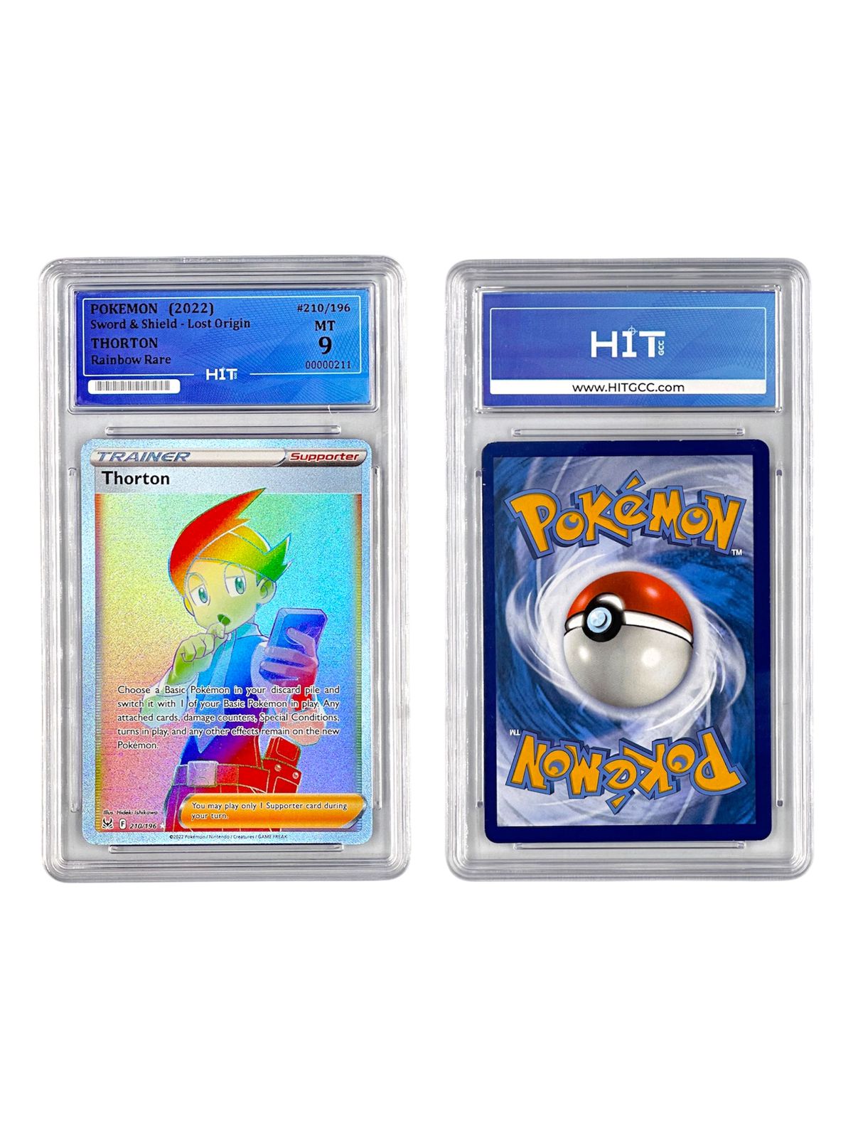 Pokémon Thorton Rainbow Rare (Sword & Shield - Lost Origin) 00000211