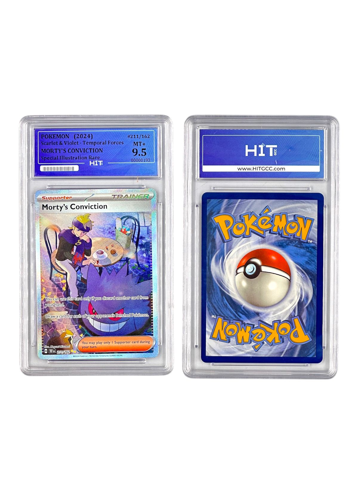 Pokémon Morty's Conviction Special Illustration Rare (Scarlet & Violet - Temporal Forces) 00000193