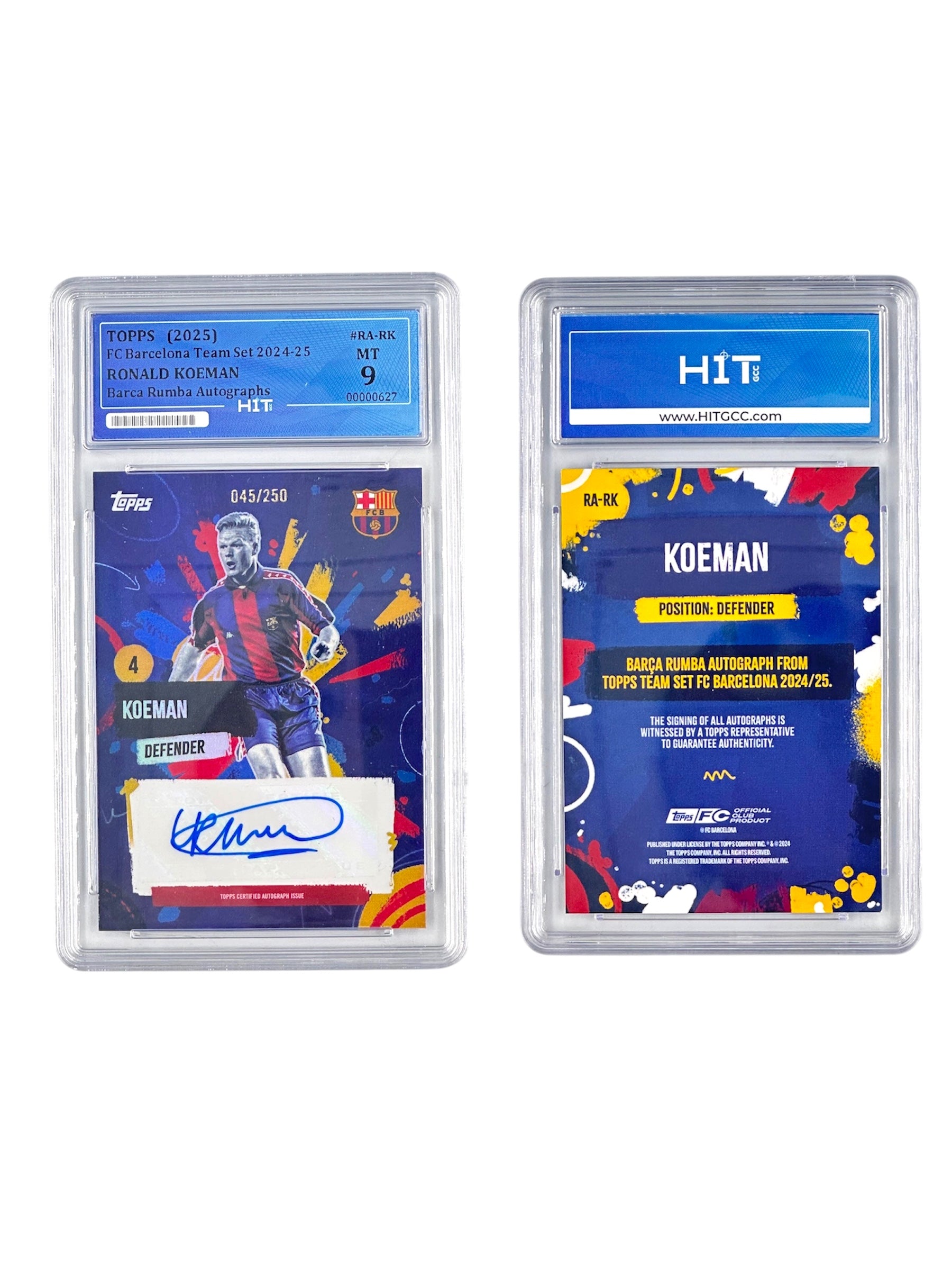 Ronald Koeman Barca Rumba Autographs (Topps FC Barcelona Team Set 2024-25) 00000627