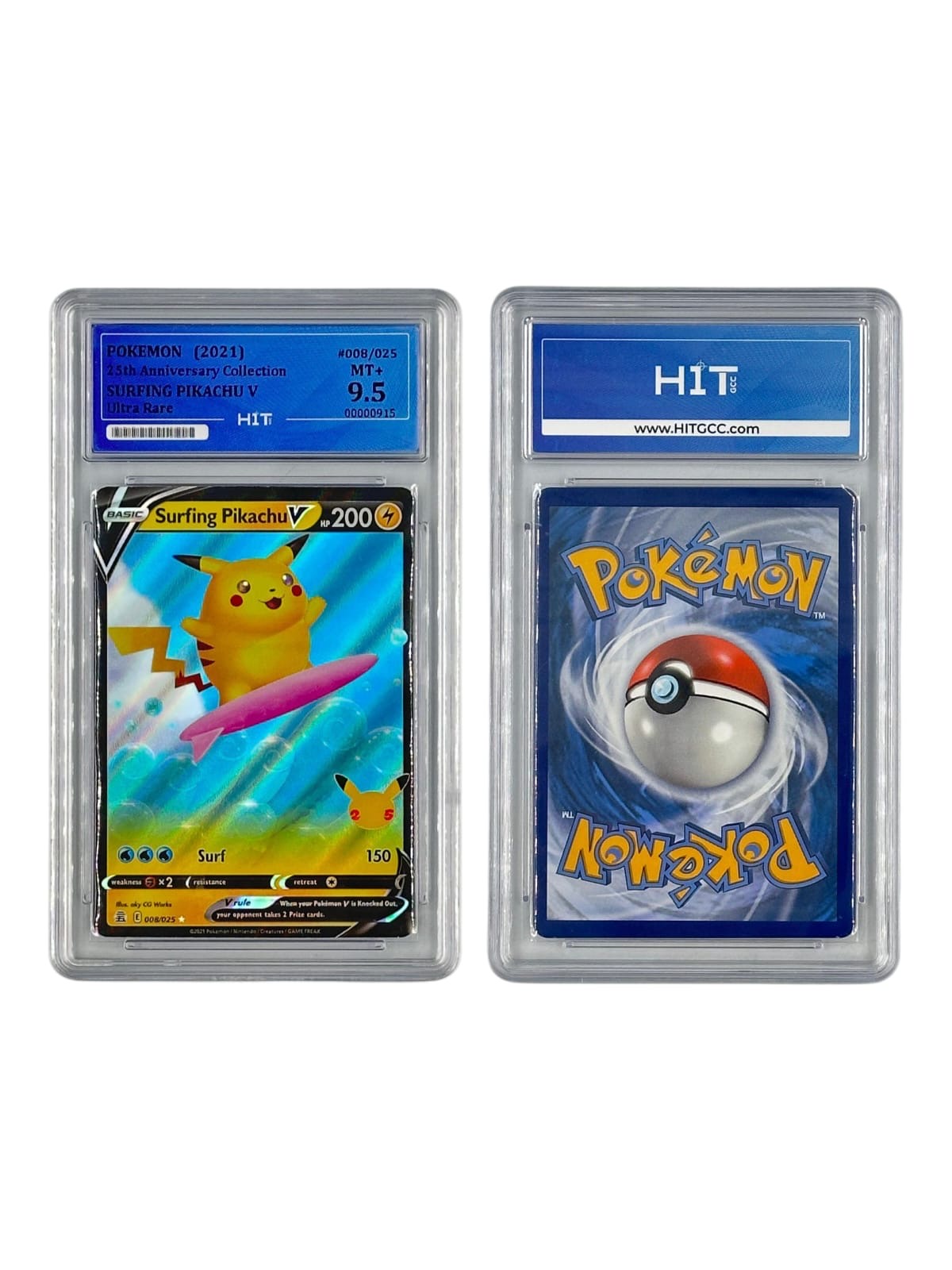 Pokémon Surfing Pikachu V Ultra Rare (25th Anniversary Collection) 00000915