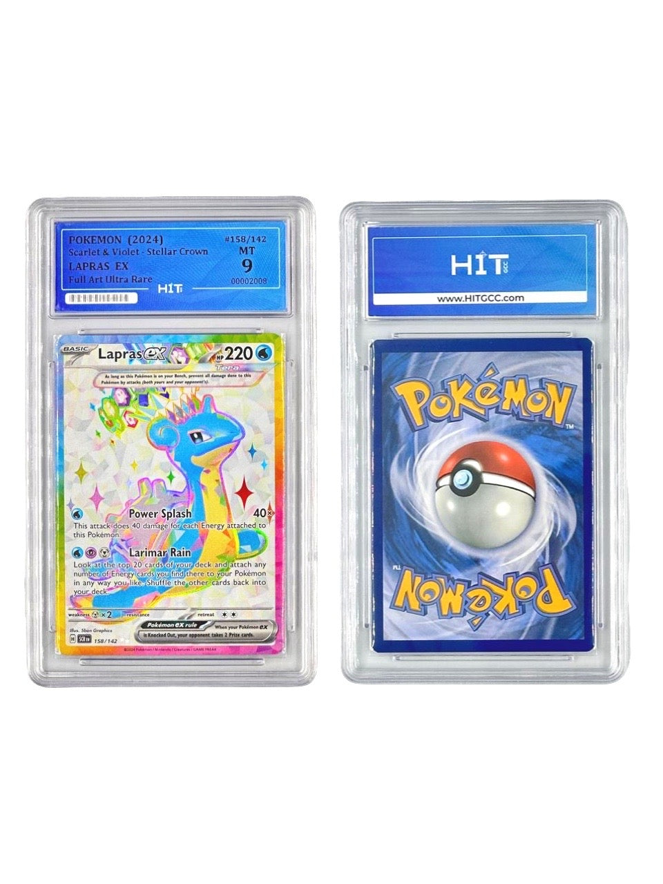 Pokémon Lapras EX Full Art Ultra Rare (Scarlet & Violet - Stellar Crown) 00002008