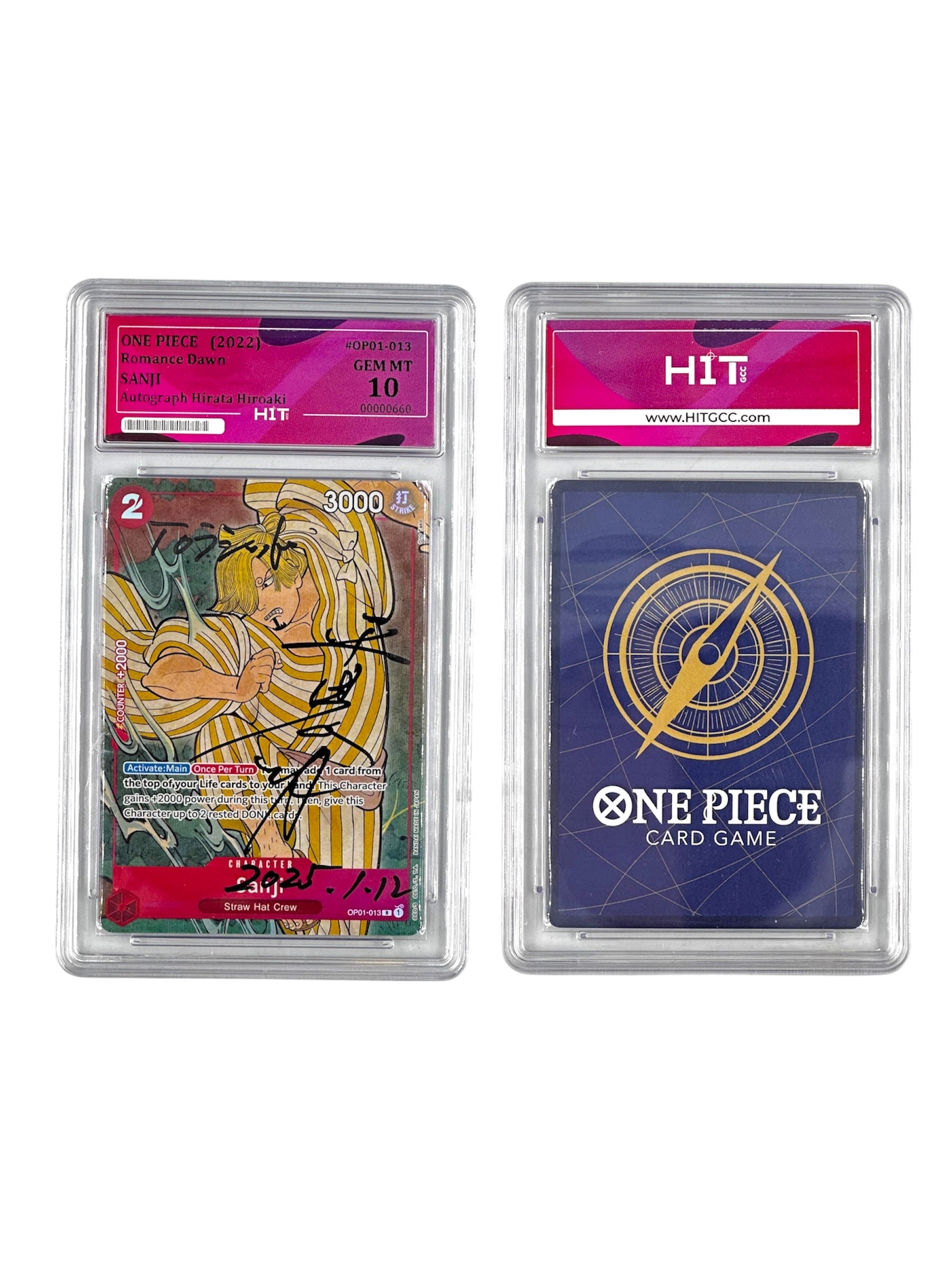 One Piece Sanji Autograph Hirata Hiroaki (Romance Dawn) 00000660