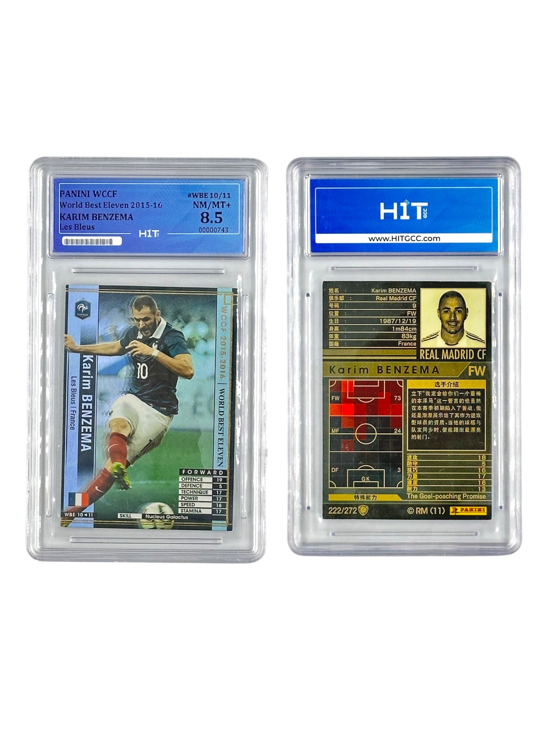 Panini WCCF Karim Benzema (World Best Eleven 2015-16) 00000743