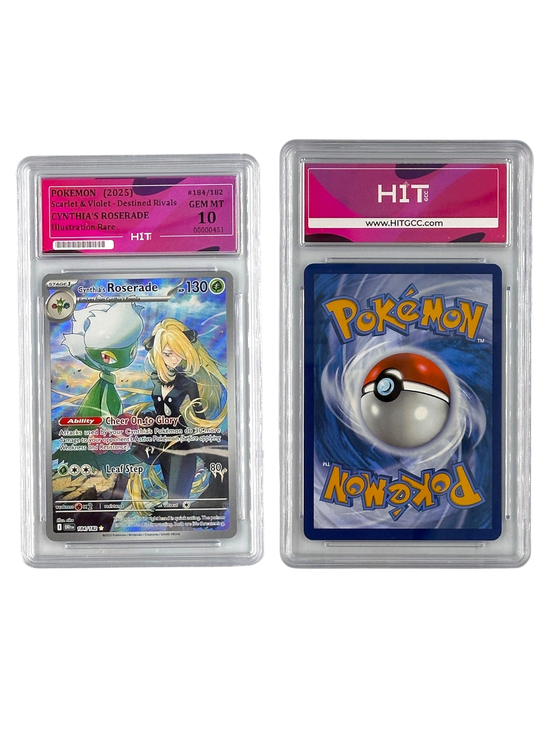 Pokémon Cynthia's Roserade Illustration Rare (Scarlet & Violet - Destined Rivals) 00000451