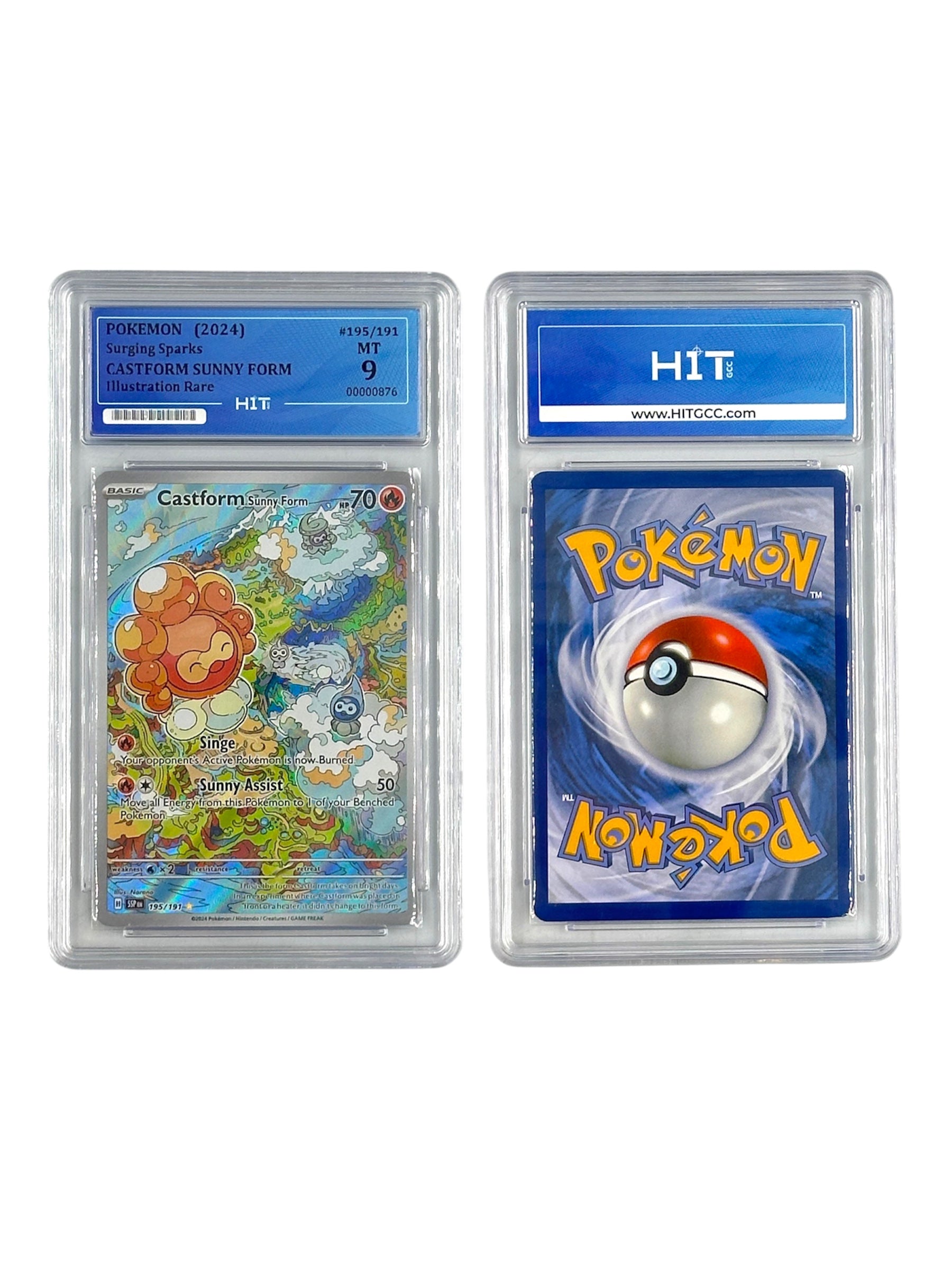 Pokémon Castform Sunny Form Illustration Rare (Surging Sparks) 00000876