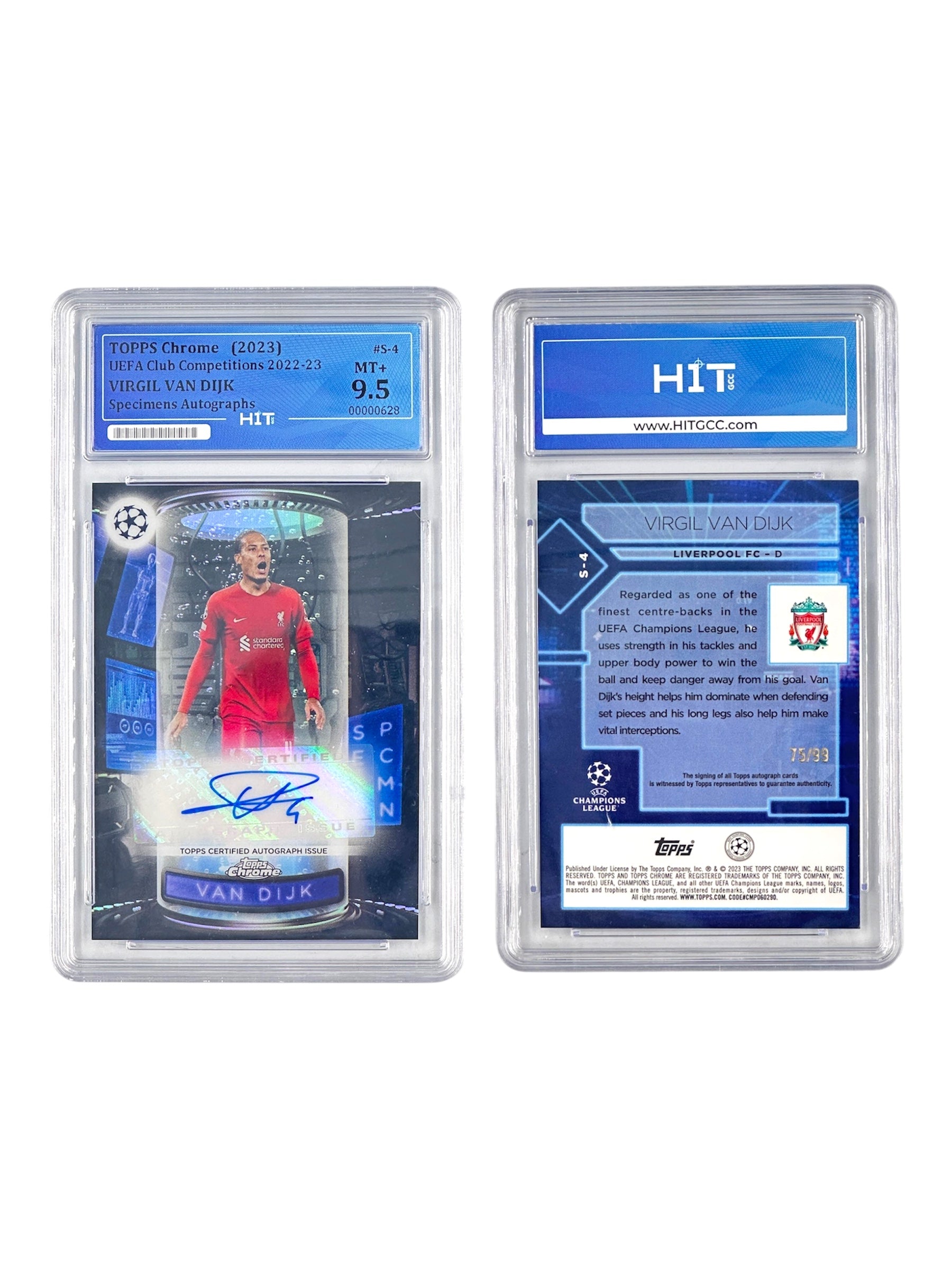 Topps Chrome Virgil Van Dijk (UEFA Club Competitions 2022-23) 00000628