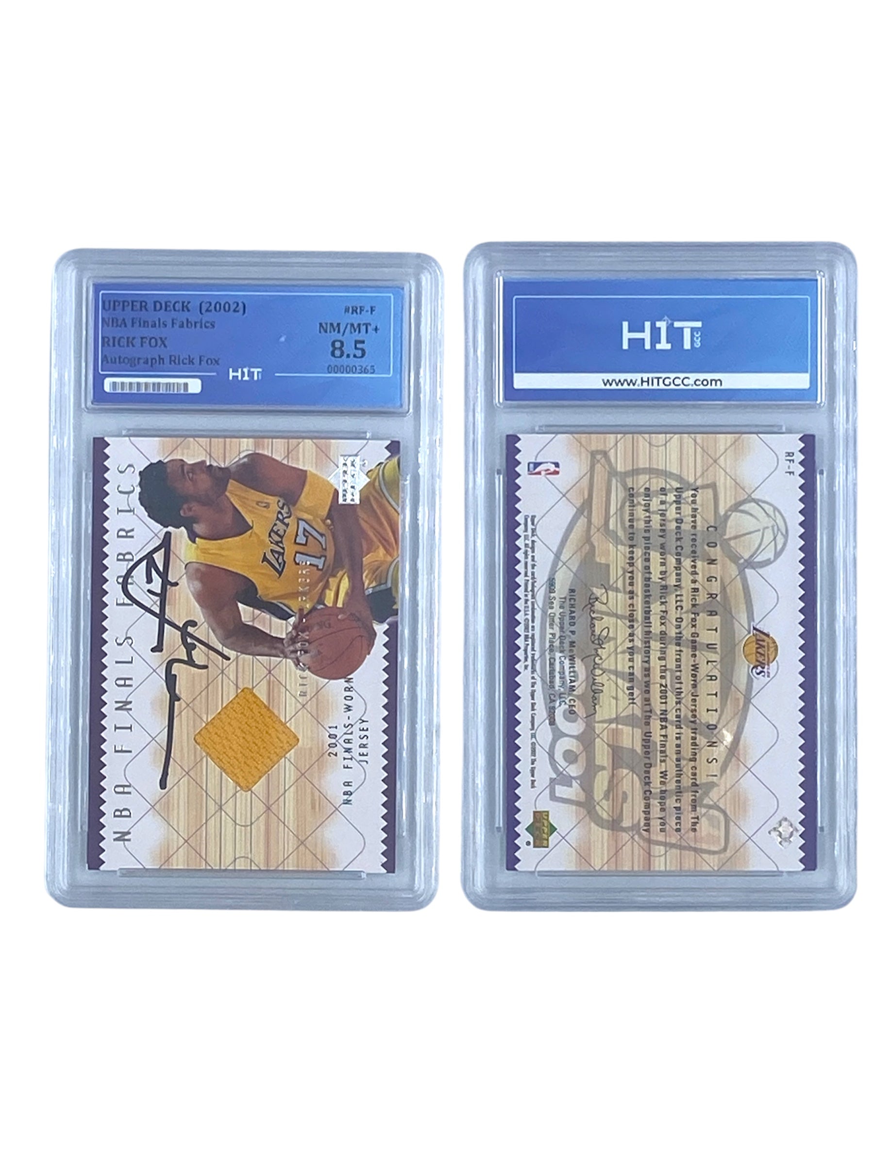 Rick Fox Autograph (Upper Deck 2002) 00000365