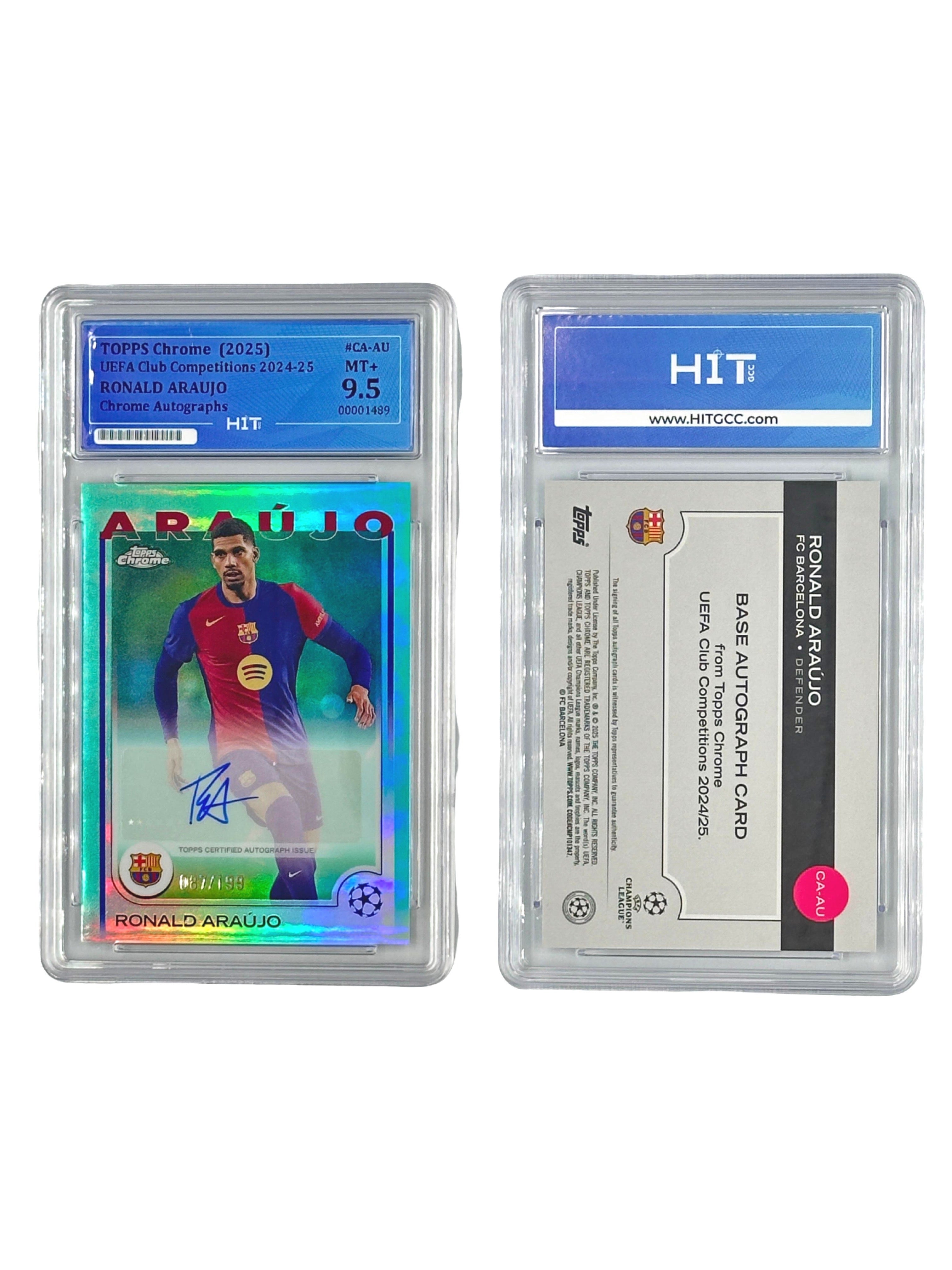 Ronald Araujo Chrome Autographs (Topps Chrome (2025) UEFA Club Competitions 2024-25) 00001489