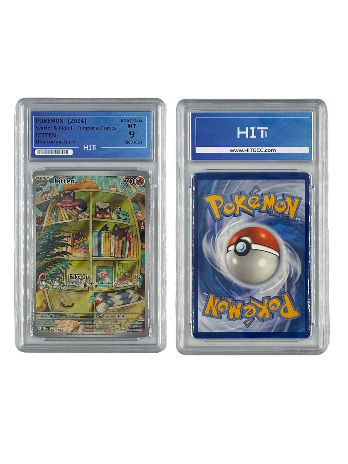 Pokémon Litten Illustration Rare (Scarlet & Violet - Temporal Forces) 00001031