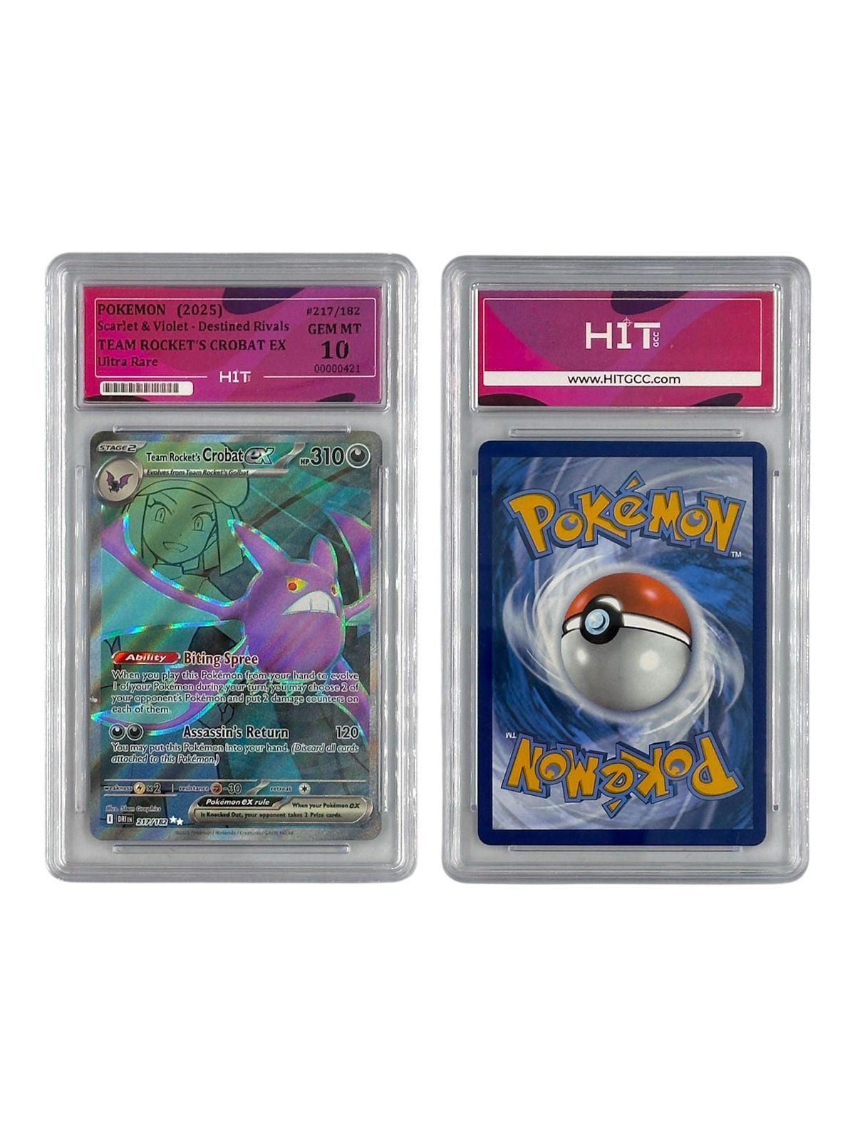 Pokémon Team Rocket's Crobat ex Ultra Rare (Scarlet & Violet - Destined Rivals) 00000421