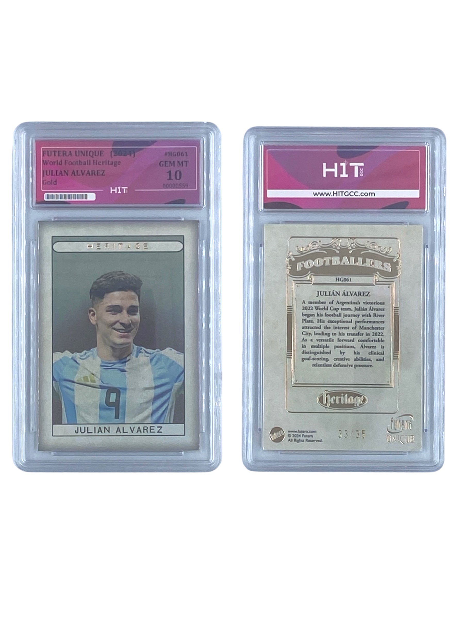 FUTERA UNIQUE Julian Alvarez (2024 World Football Heritage) 00000559