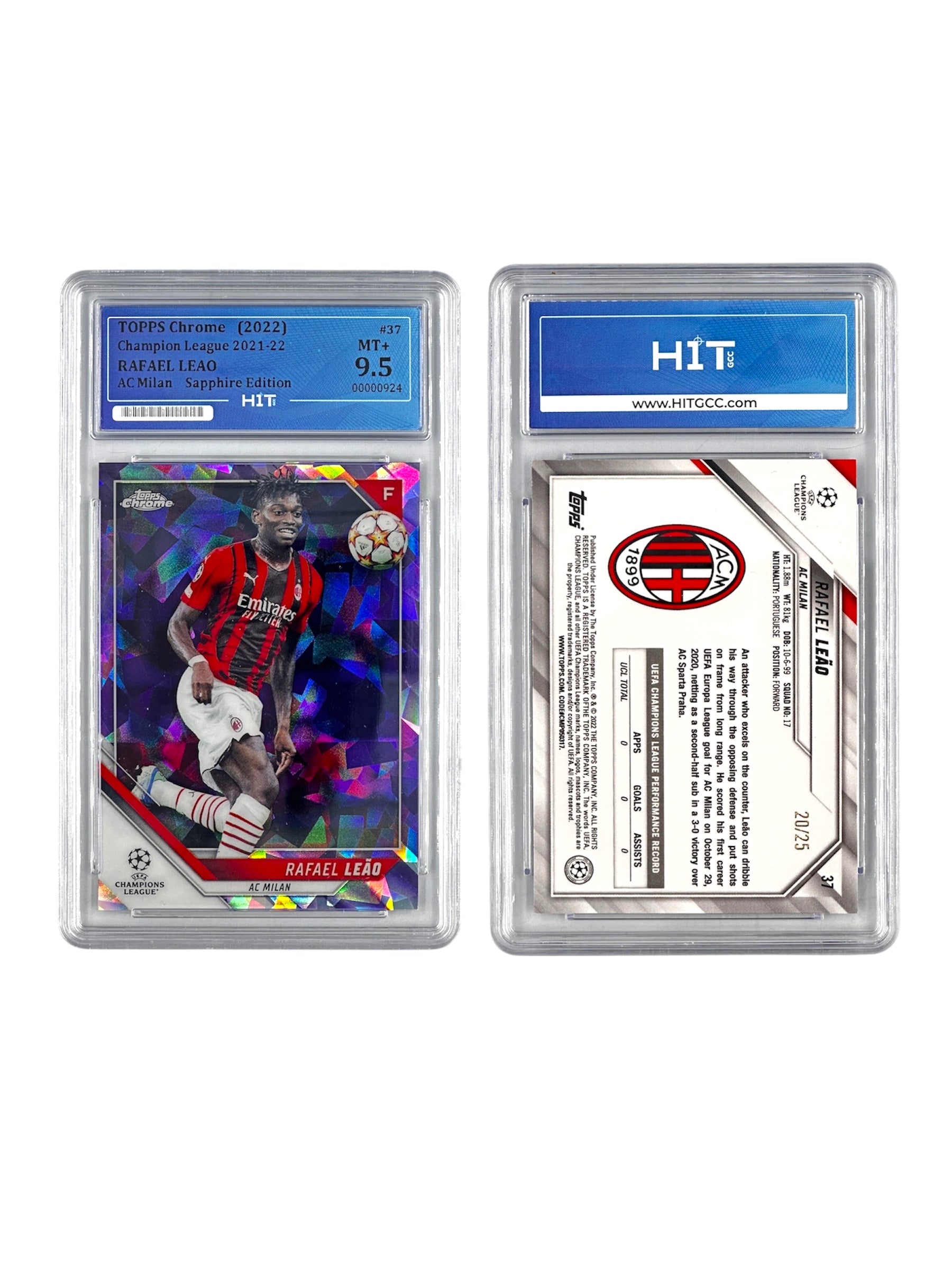 Rafael Leão AC Milan (Topps Chrome 2022) 00000924