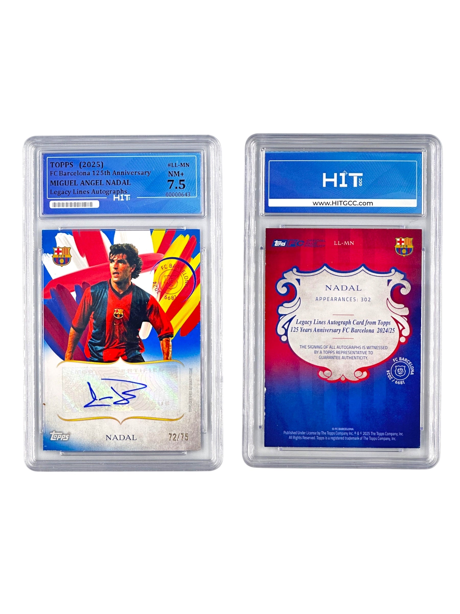 Soccer Miguel Angel Nadal (Topps FC Barcelona 125th Anniversary) 00000643