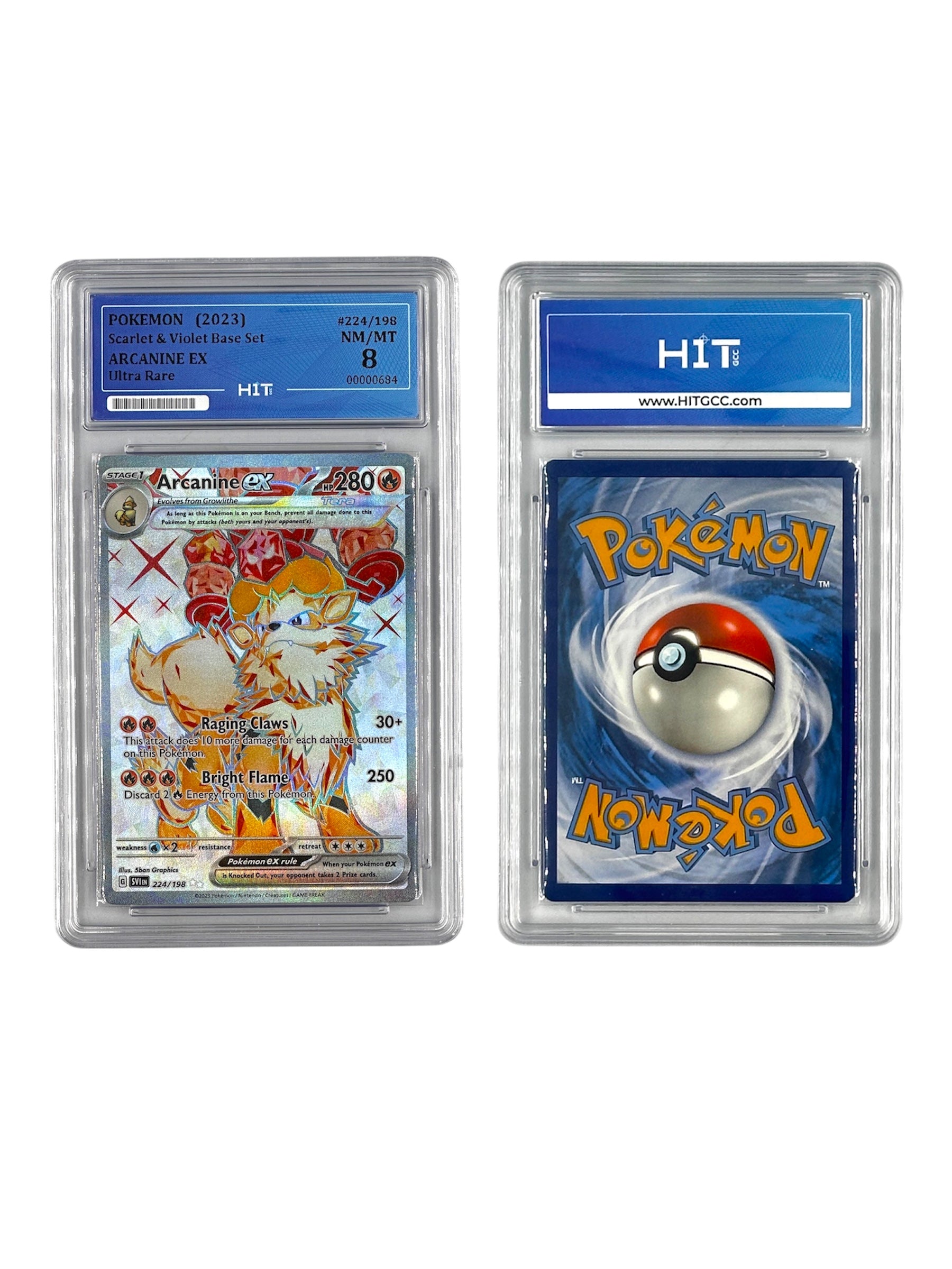 Pokémon Arcanine EX Ultra Rare (Scarlet & Violet Base Set) 00000684