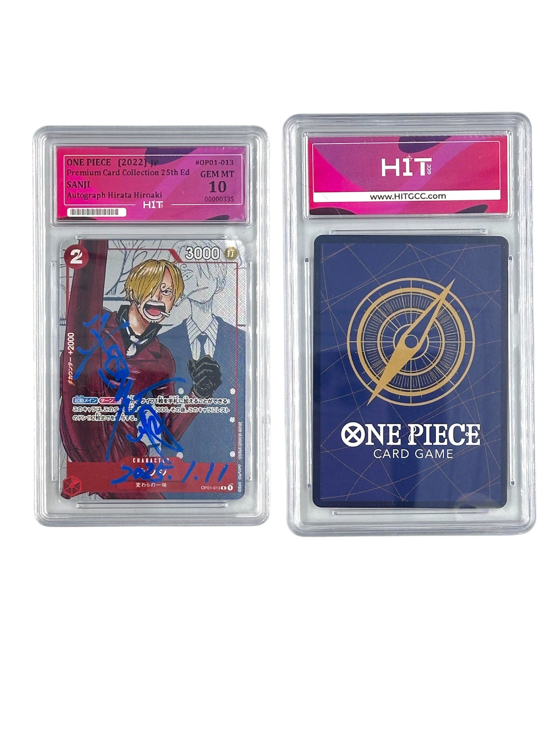One Piece Sanji Autograph Hirata Hiroaki (JP Premium Card Collection 25th Ed) 00000335