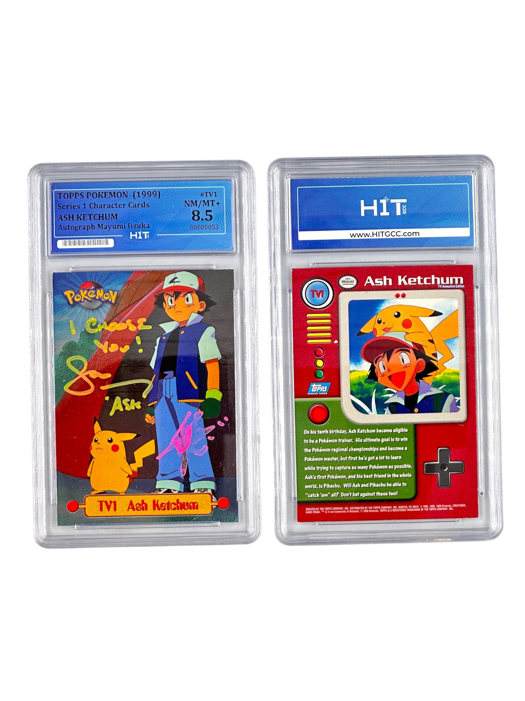 Pokémon Ash Ketchum (1999 Topps) 00000853