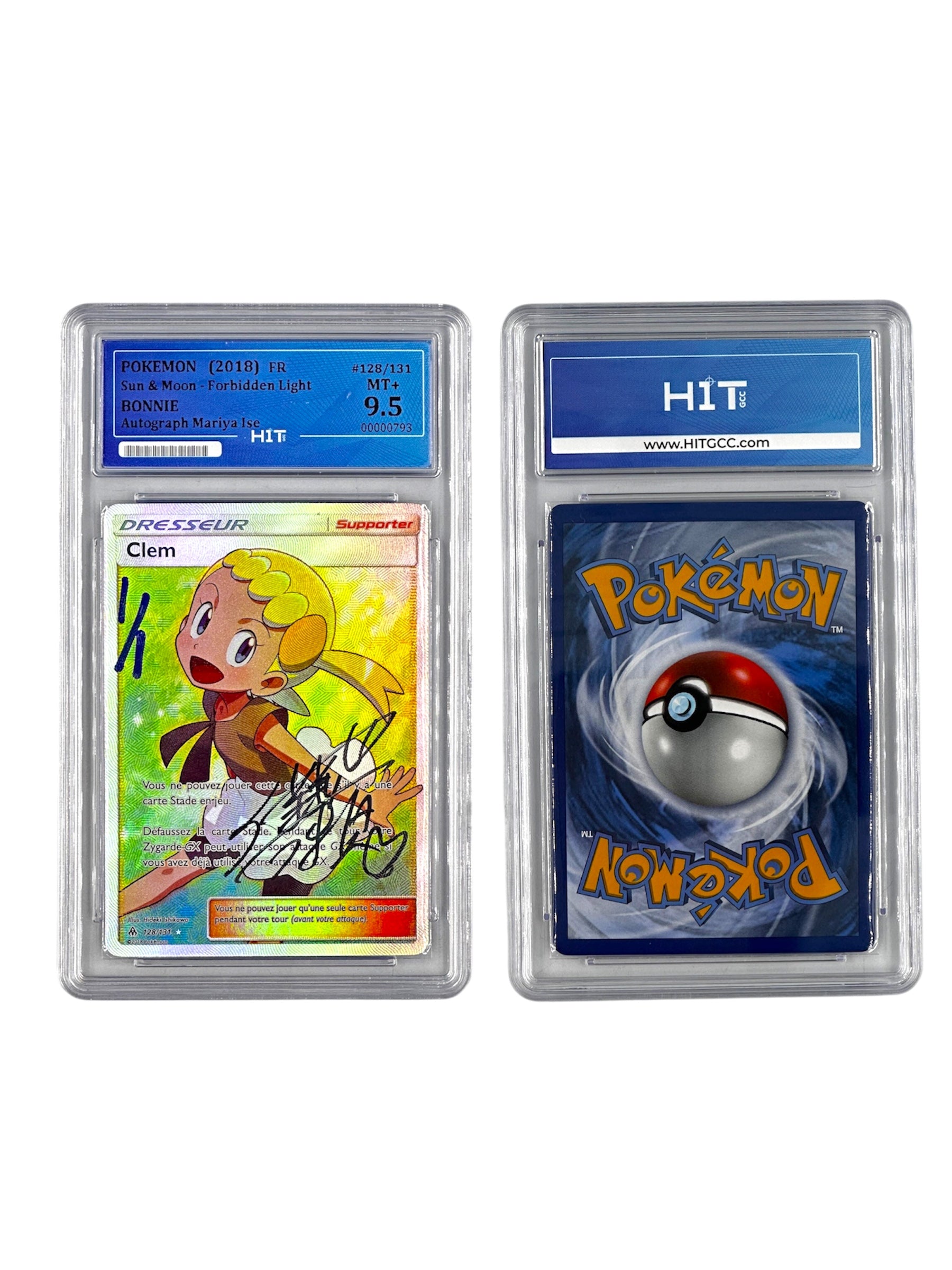 Pokémon Bonnie Autograph Mariya Ise (FR Sun & Moon - Forbidden Light) 00000793