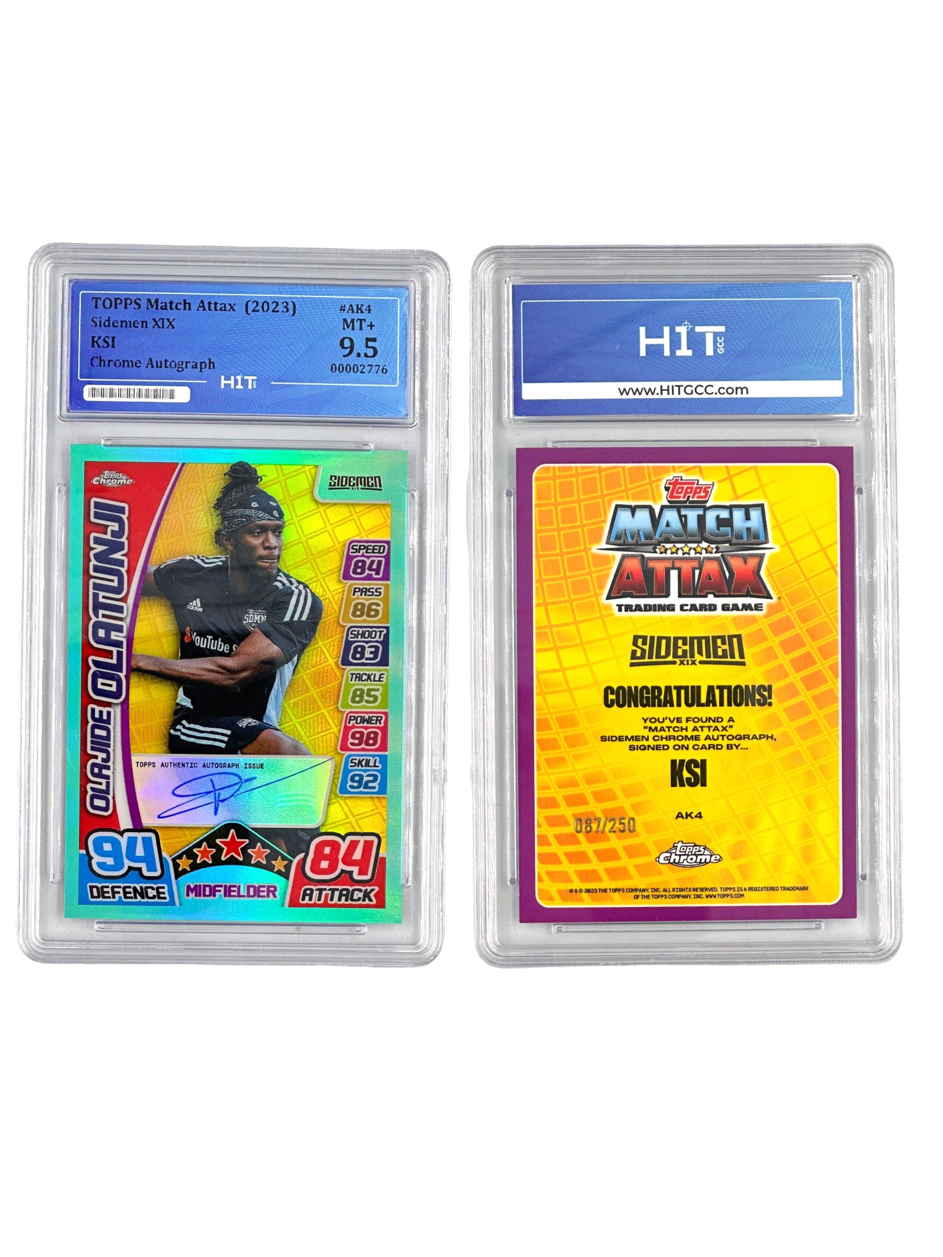 Topps Match Attax KSI Chrome Autograph (2023 Sidemen XIX) 00002776