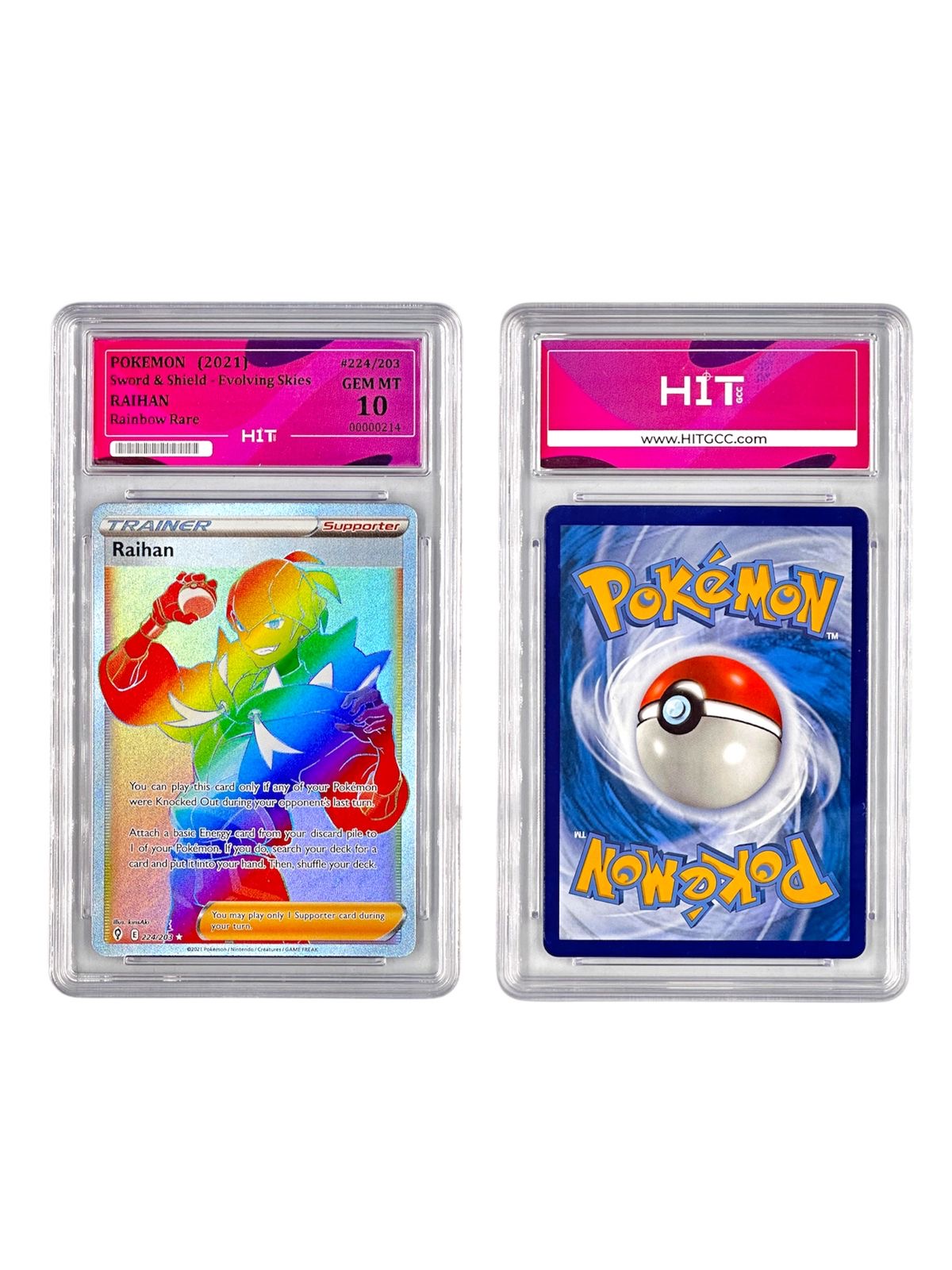 Pokémon Raihan Rainbow Rare (Sword & Shield - Evolving Skies) 00000214