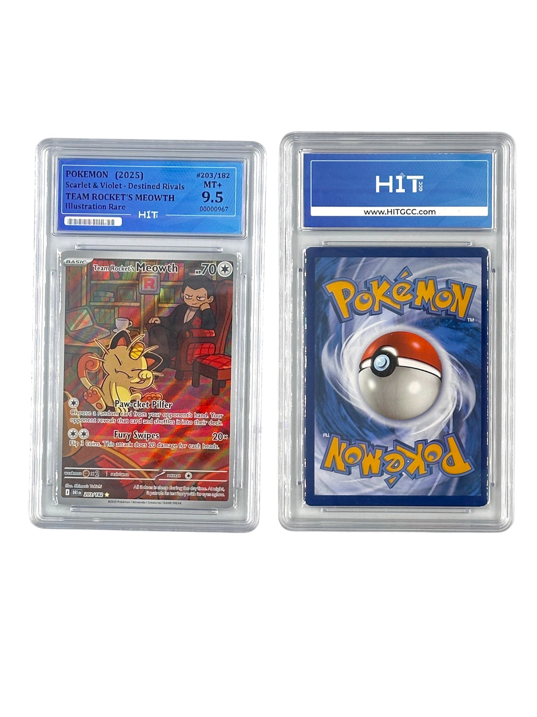 Pokémon Team Rocket's Meowth Illustration Rare (Scarlet & Violet - Destined Rivals) 00000967