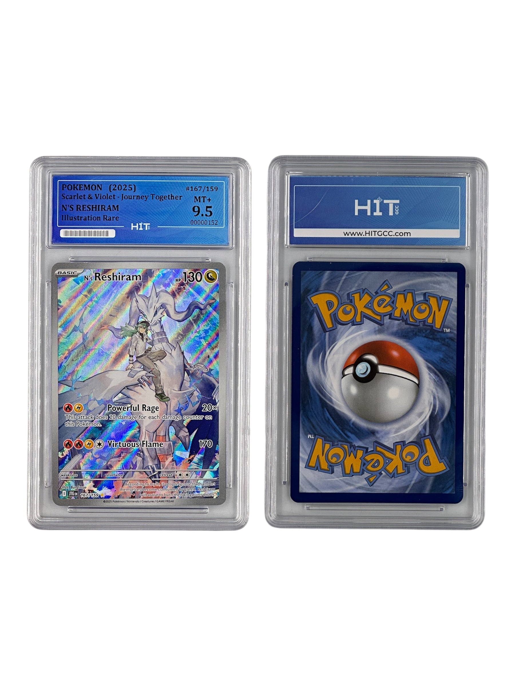 Pokémon N's Reshiram Illustration Rare (Scarlet & Violet - Journey Together) 00000152