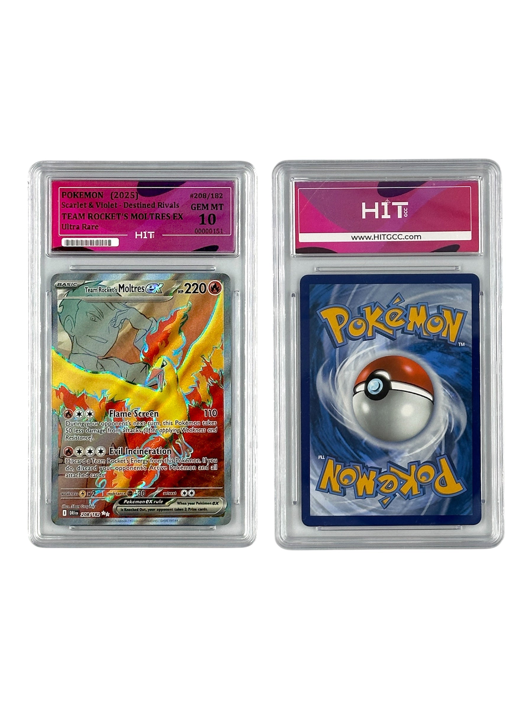 Pokémon Team Rocket's Moltres EX (Scarlet & Violet - Destined Rivals) 00000151