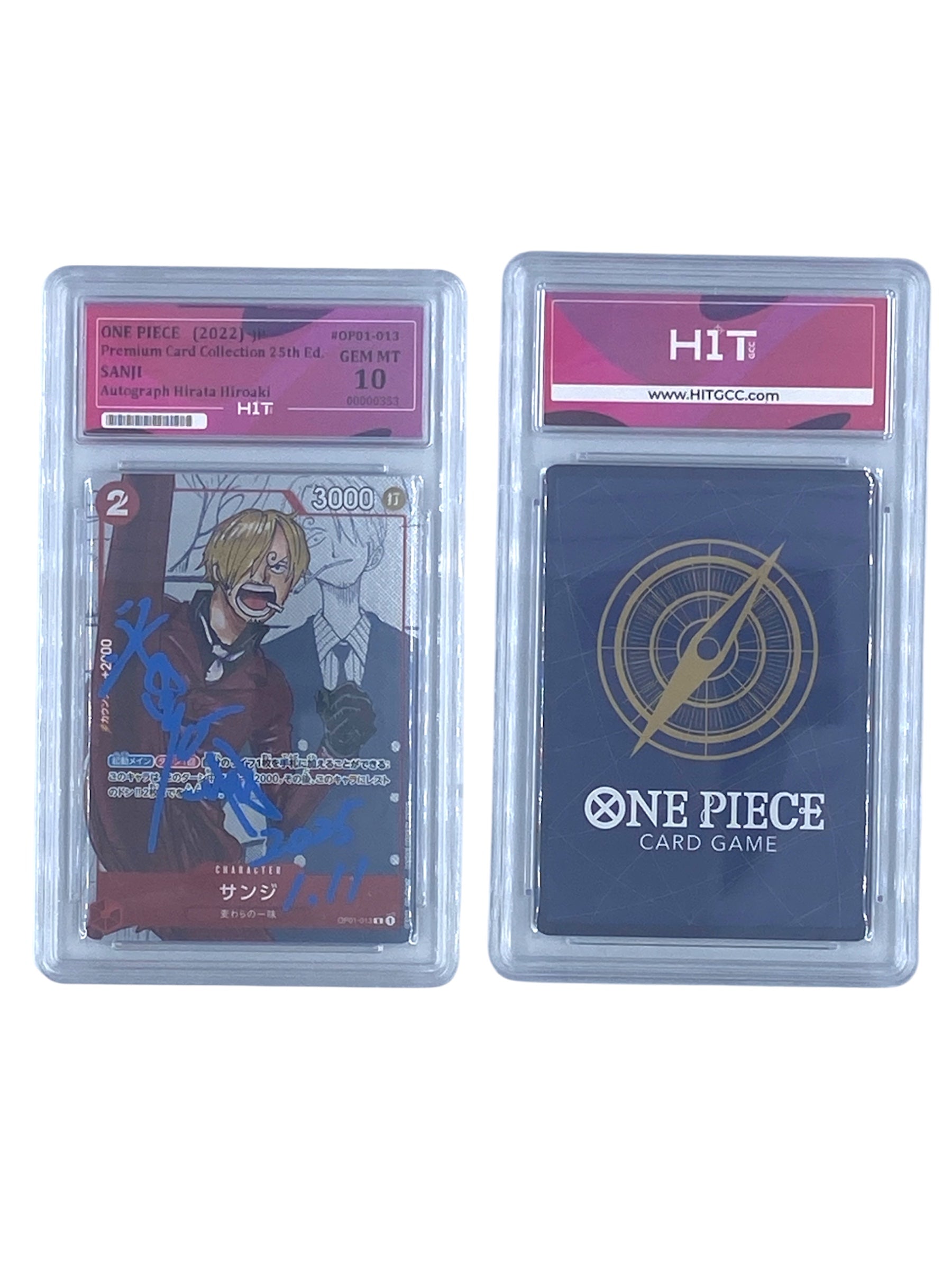 One Piece Sanji Autograph Hirata Hiroaki (2022 Premium Card Collection 25th Ed.) 00000353
