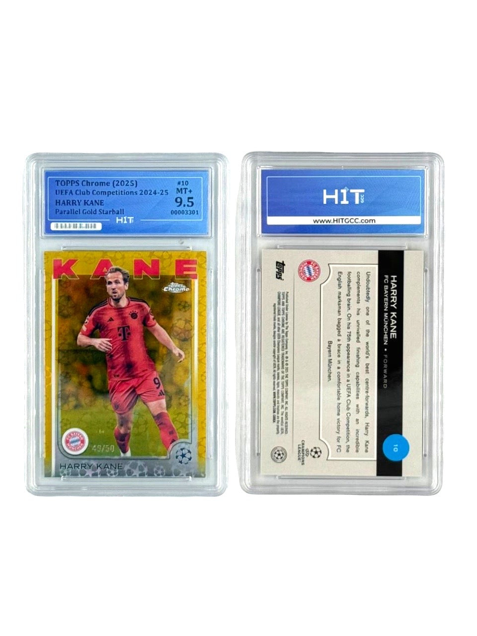 Harry Kane Parallel Gold Starball (Topps Chrome) 00003301