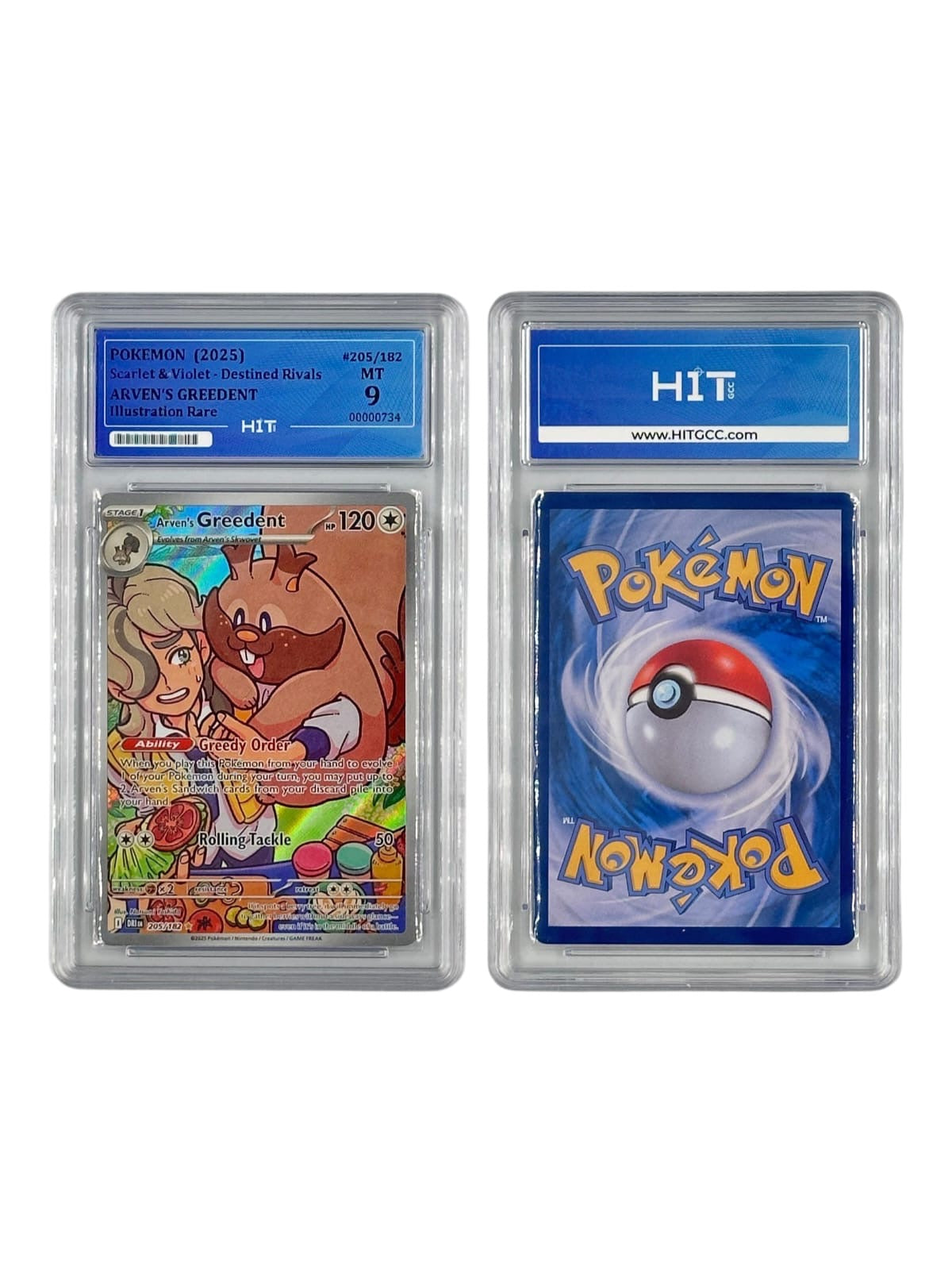 Pokémon Arven's Greedent Illustration Rare (Scarlet & Violet - Destined Rivals) 00000734