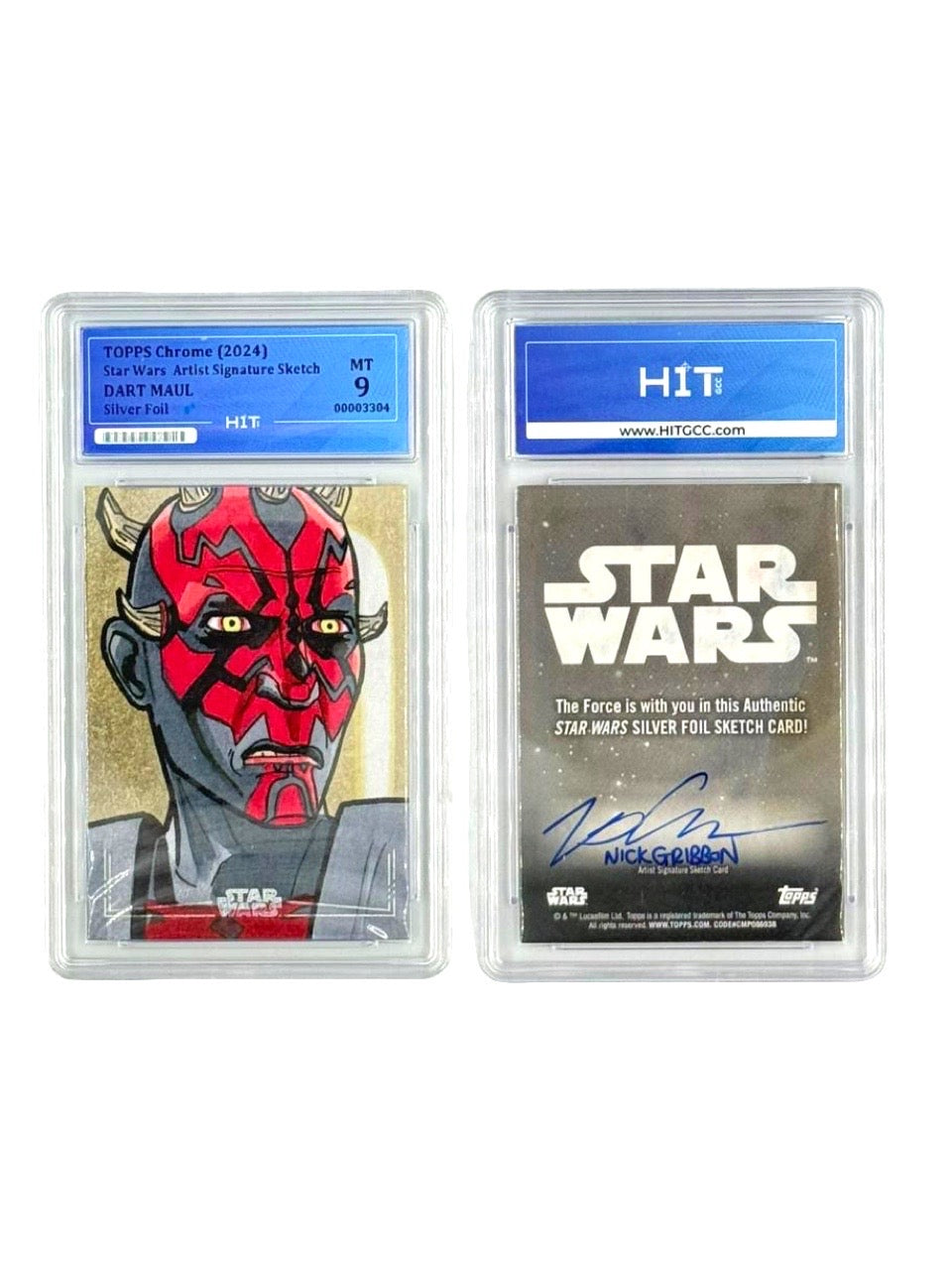 Star Wars Dart Maul Silver Foil (Topps Chrome 2024) 00003304