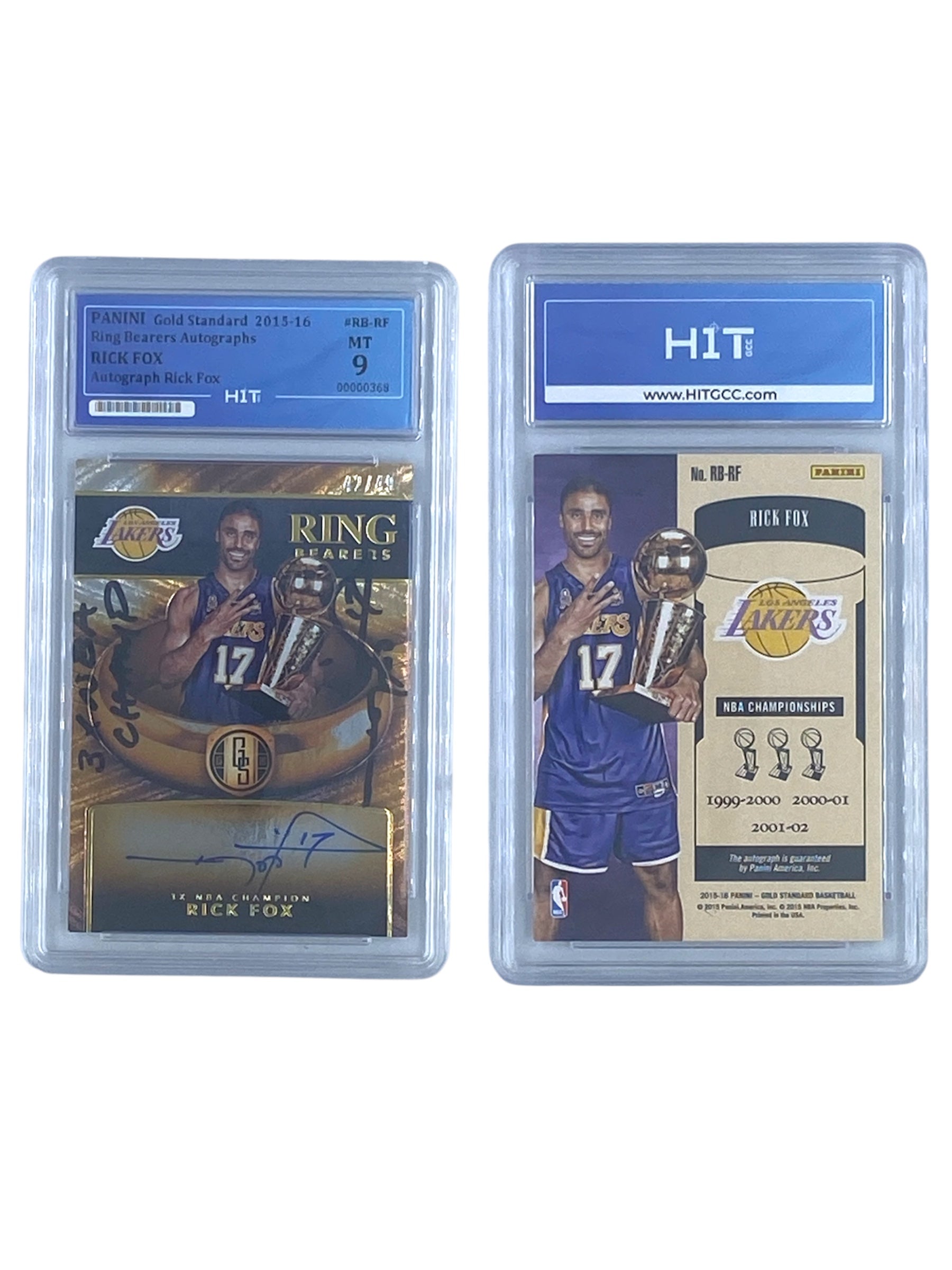 Panini Rick Fox Ring Bearers Autographs (2015-16 Gold Standard) 00000368