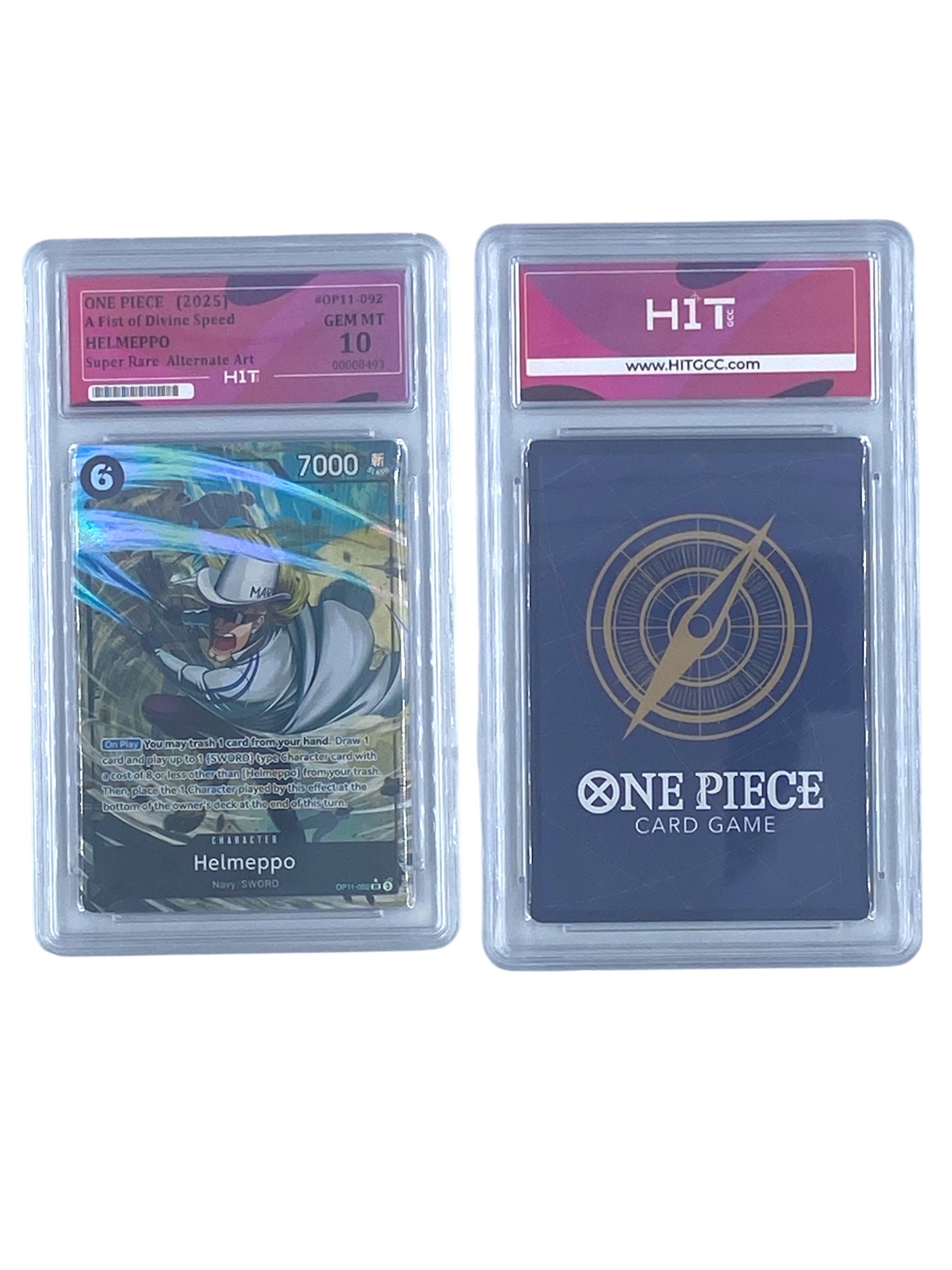 One Piece Helmeppo Super Rare Alternate Art (A Fist of Divine Speed) 00000493