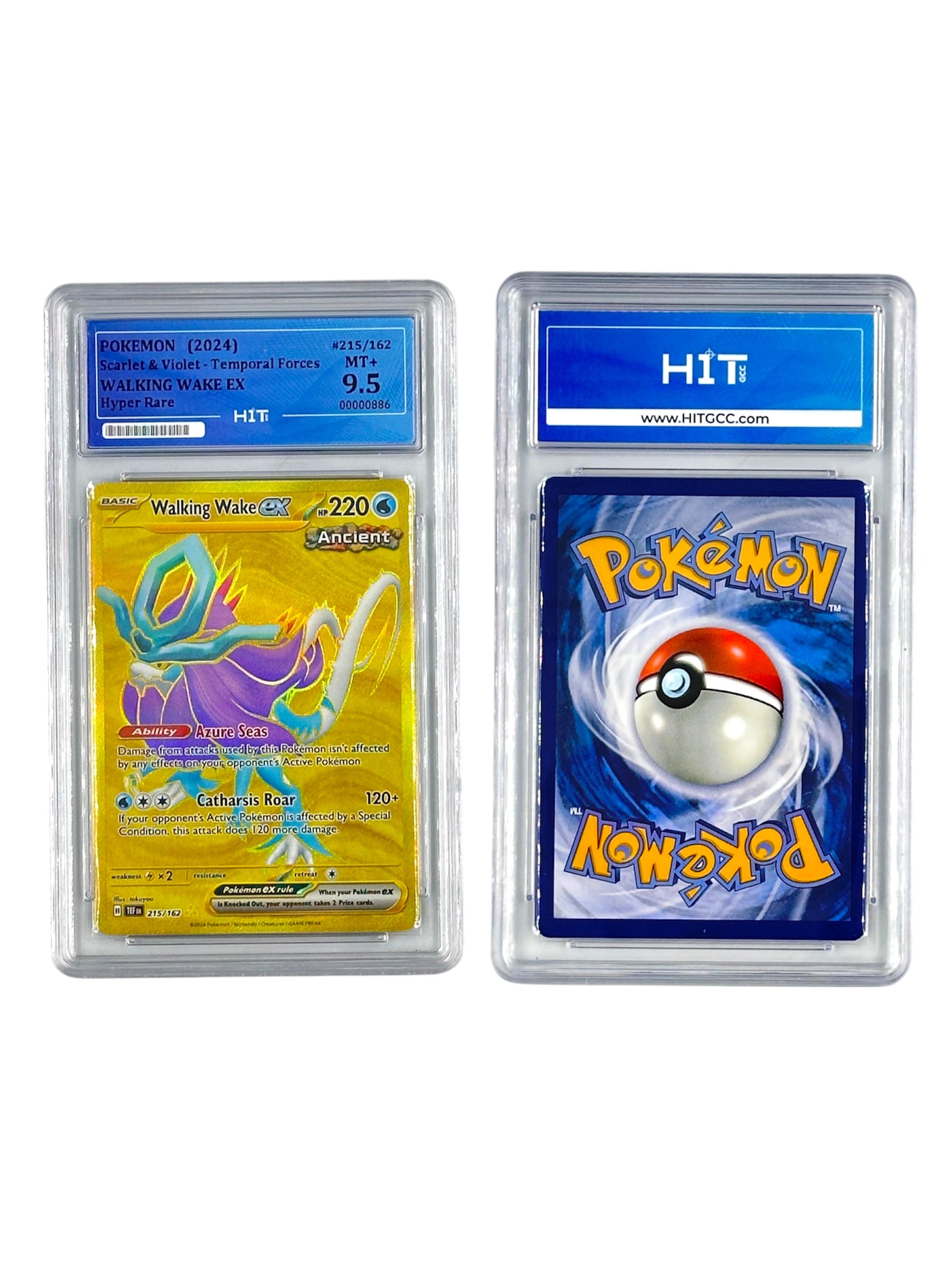 Pokémon Walking Wake EX Hyper Rare (Scarlet & Violet - Temporal Forces) 00000886