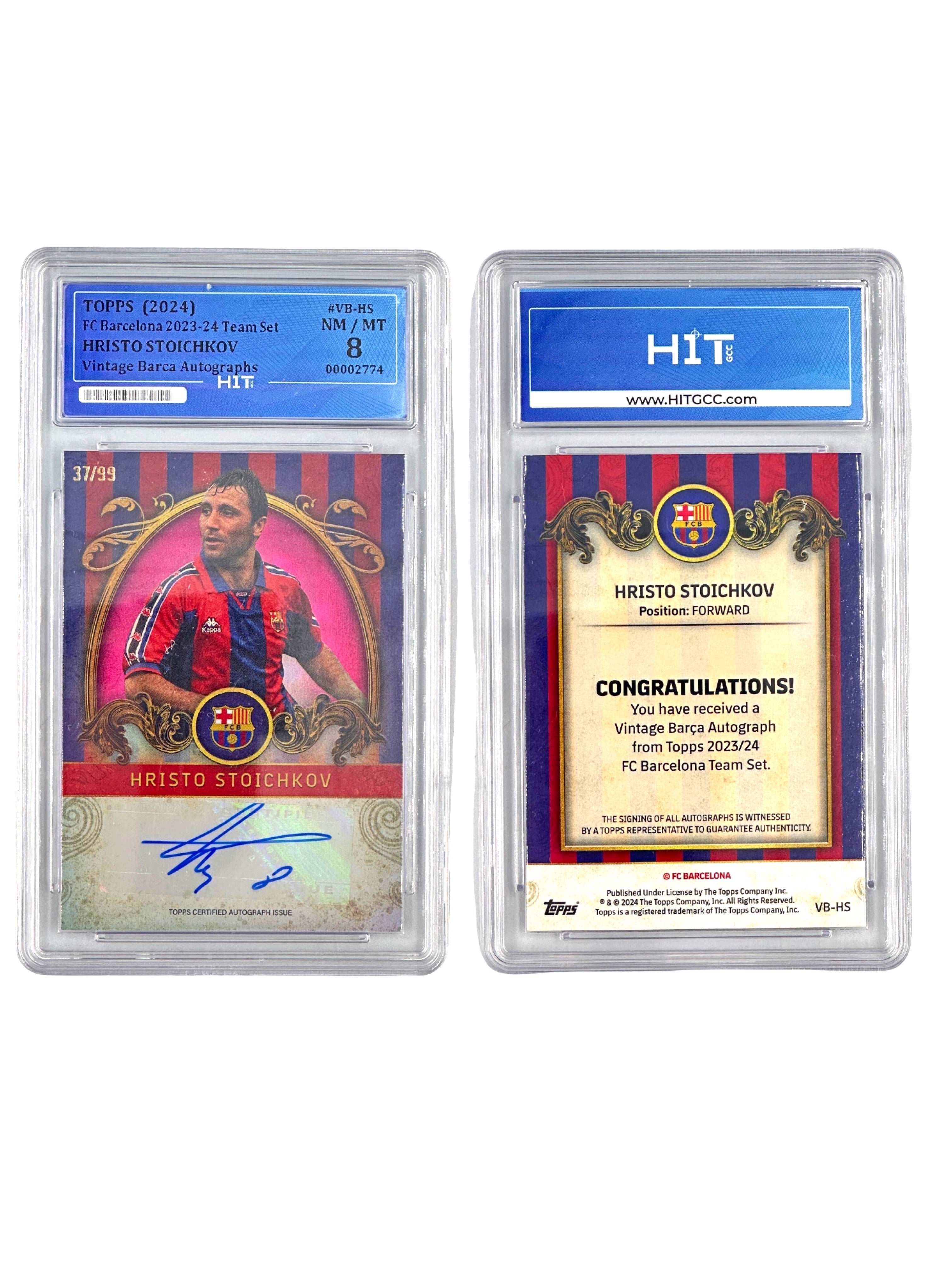 Hristo Stoichkov Vintage Barca Autographs (FC Barcelona 2023-24 Team Set) 00002774