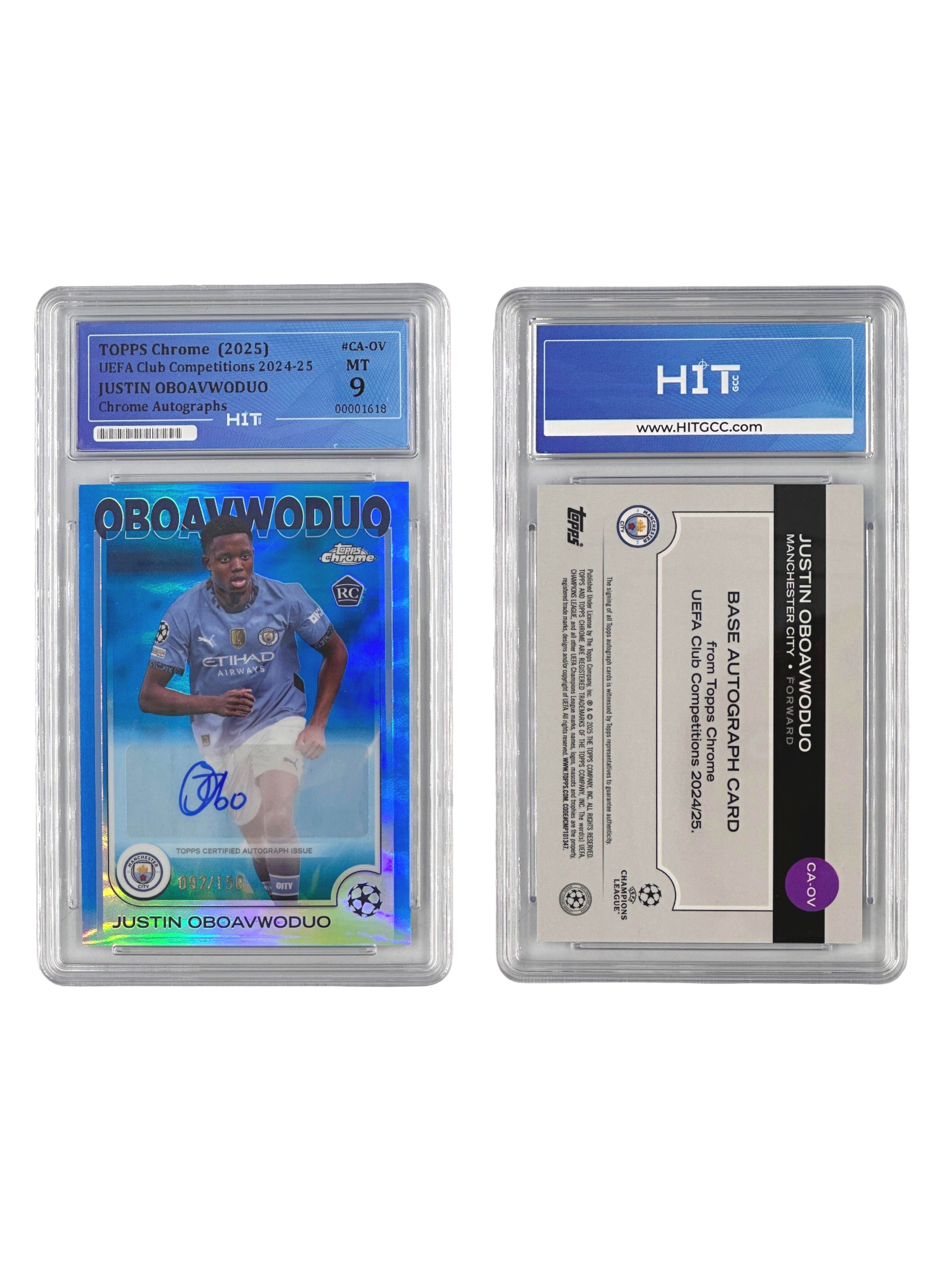 Justin Oboavwoduo Chrome Autographs (Topps Chrome 2025) 00001618
